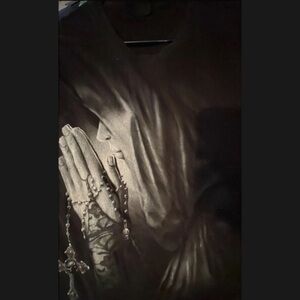 Y2K Men’s Religious Virgin Mary Style Double Sided CUTTOFF Size XL